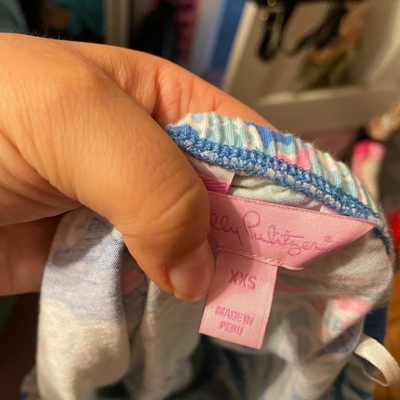 LILLY PULITZER WINDSOR DRESS BAY BLUE INTO THE DEEP - Picture 3 of 4